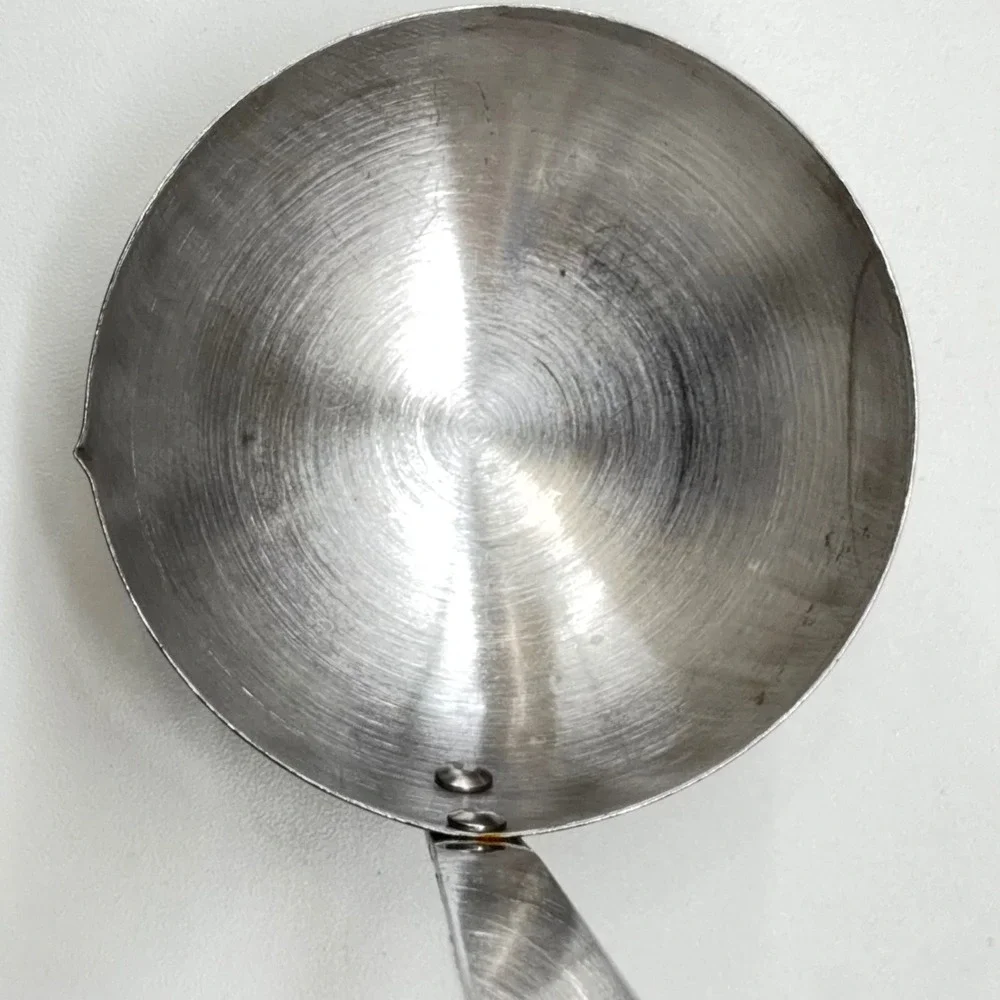 Regent Sheffield Stainless Gravy Ladle Wood Handle Dual Spout Vintage 10Inch MCM